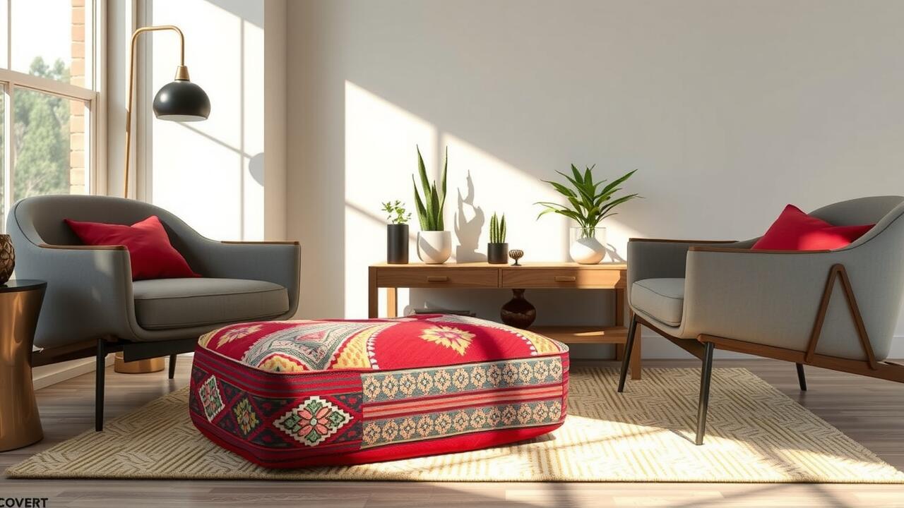 Review of the Best Handmade Kilim Poufs for Contemporary Living