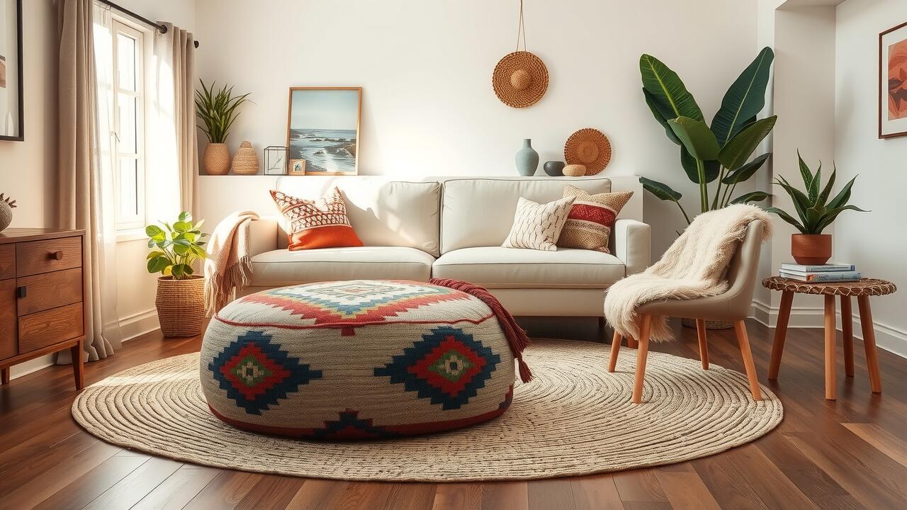 Round Up of Stylish Kilim Poufs for Every Room